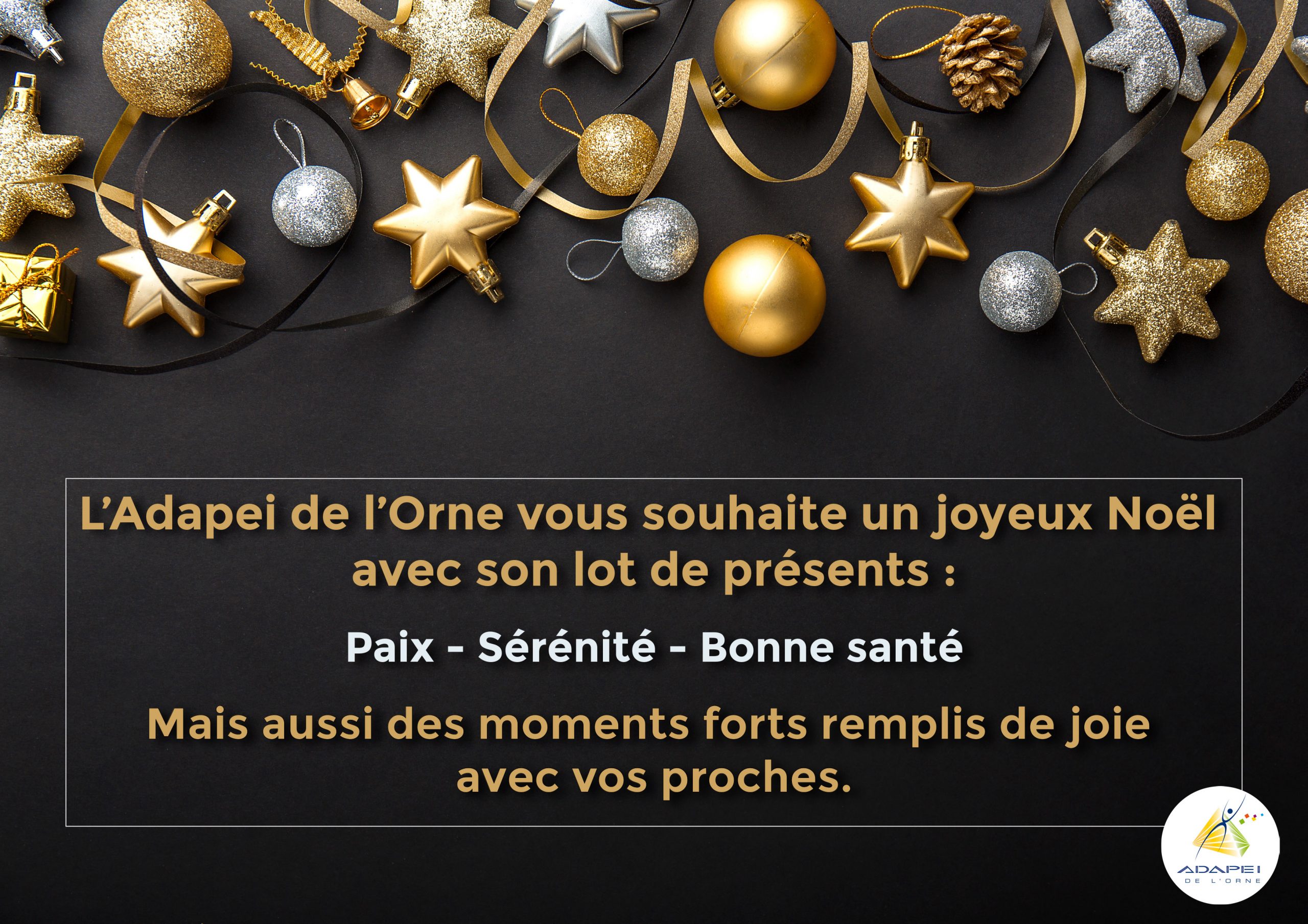 L’Adapei de l’Orne vous souhaite un joyeux Noël !