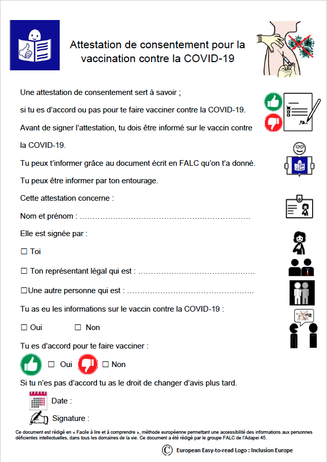 Attestation de consentement