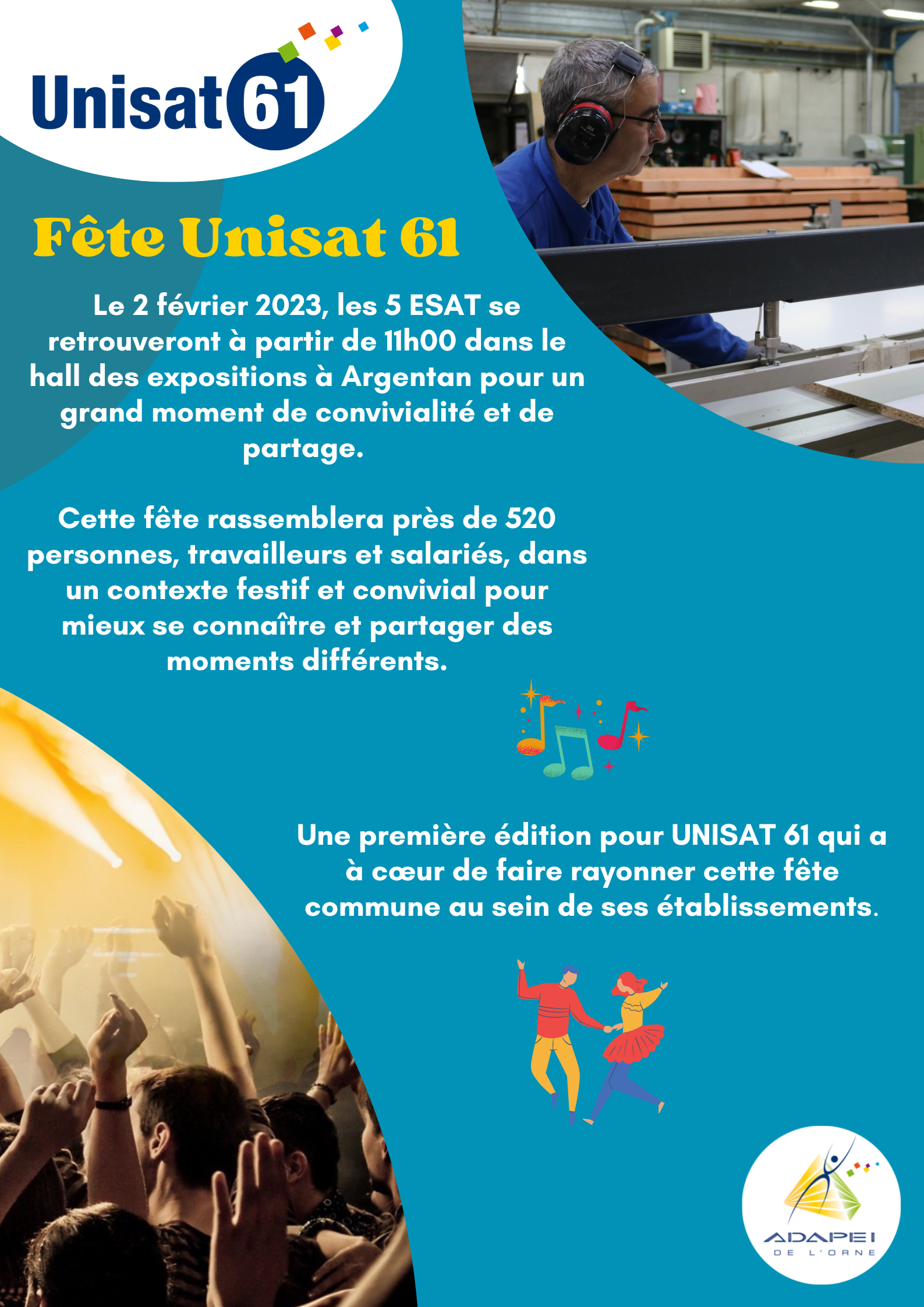 Le 2 février 2023 : grand rassemblement d’Unisat 61 à Argentan