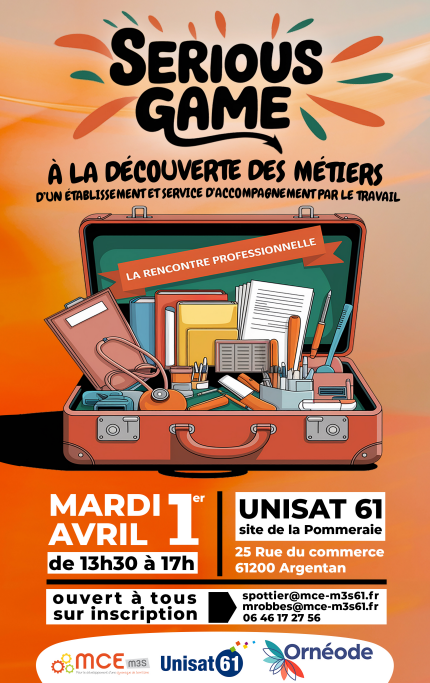 Le 1er avril 2025 : 6e édition du Serious Game à Unisat 61 site de La Pommeraie